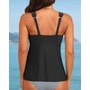 image:imageFlowy Tankini Top Only  Womens Modest Bathing Suit Top Loose Fit Swimsuit No Bottom 2025Black
