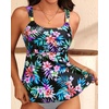 image:imageFlowy Tankini Top Only  Womens Modest Bathing Suit Top Loose Fit Swimsuit No Bottom 2025Colorful Floral