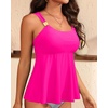 image:imageFlowy Tankini Top Only  Womens Modest Bathing Suit Top Loose Fit Swimsuit No Bottom 2025Hot Pink