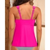 image:imageFlowy Tankini Top Only  Womens Modest Bathing Suit Top Loose Fit Swimsuit No Bottom 2025Hot Pink