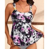 image:imageFlowy Tankini Top Only  Womens Modest Bathing Suit Top Loose Fit Swimsuit No Bottom 2025Purple Floral