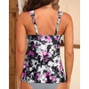 image:imageFlowy Tankini Top Only  Womens Modest Bathing Suit Top Loose Fit Swimsuit No Bottom 2025Purple Floral