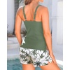 image:imageTalisea Tankini with Shorts  Tummy Control Two Piece Swimsuit with Pockets  Tummy control smooths your silhouette Side pockets keep essentials handy Highwaist boy shorts provide full coverageGreen Palm Tree