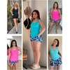 image:imageTalisea Tankini with Shorts  Tummy Control Two Piece Swimsuit with Pockets  Tummy control smooths your silhouette Side pockets keep essentials handy Highwaist boy shorts provide full coverageBlue Paisley