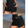 image:imageTalisea Womens Tankini Bathing Suits with Skirt Two Piece Tummy Control Swimsuits Ladies SwimwearBlack With Shorts