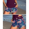 image:imageTalisea Womens Tankini Bathing Suits with Skirt Two Piece Tummy Control Swimsuits Ladies SwimwearPurple Leaf With Shorts