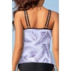 image:imageWomen Tankini Swim Top Only  Tummy Control Swimsuit Bathing Suit Top  Smooths your tummy for a flattering fit Adjustable straps for a customized feel Removable pads for customizable coverageWhite Leaf