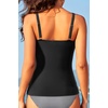 image:imageWomen Tummy Control Tankini Top  Ruched Slimming Swimsuit Top Only  Tummy control for a slimming fit Shirred bust adds stylish detail Adjustable straps for personalized comfortBlack