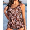 image:imageWomens Flowy Tankini Tops Only  Modest Bathing Suit Swim Tops No Bottom  Flowy design provides a relaxed fit Adjustable straps offers a customizable fit Removable Pads and fully lined for comfortMandala