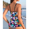 image:imageWomens Flowy Tankini Tops Only  Modest Bathing Suit Swim Tops No Bottom  Flowy design provides a relaxed fit Adjustable straps offers a customizable fit Removable Pads and fully lined for comfortColorful Floral1