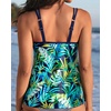 image:imageWomens Flowy Tankini Tops Only  Modest Bathing Suit Swim Tops No Bottom  Flowy design provides a relaxed fit Adjustable straps offers a customizable fit Removable Pads and fully lined for comfortBlue Leaves