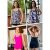 image:imageWomens Flowy Tankini Tops Only  Modest Bathing Suit Swim Tops No Bottom  Flowy design provides a relaxed fit Adjustable straps offers a customizable fit Removable Pads and fully lined for comfortMandala
