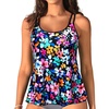 image:imageWomens Flowy Tankini Tops Only  Modest Bathing Suit Swim Tops No Bottom  Flowy design provides a relaxed fit Adjustable straps offers a customizable fit Removable Pads and fully lined for comfortColorful Floral1