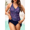 image:imageTankini Bathing Suits with Skirt Two Piece Tummy Control Twist Swimsuits  Adjustable StrapsSlimming Ruching DesignChic Twist Front and VNeckBuiltIn Safety BriefStar Whole Sky