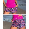 image:imageTankini Bathing Suits with Skirt Two Piece Tummy Control Twist Swimsuits  Adjustable StrapsSlimming Ruching DesignChic Twist Front and VNeckBuiltIn Safety BriefHot Pink Floral With Shorts