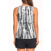 image:imageTankini Swimsuits with Shorts  Tummy Control Bathing Suits with Pockets  Highneck tankini offers modest coverage Flattering ruched front hides belly Two side pockets for essentialsBlack Tie Dye