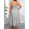 image:imagePlus Size Maxi Dress Summer Casual Striped Spaghetti Strap Long Sundress  Plus Size Summer Maxi Dresses Curvy Women Casual Striped Spaghetti Strap Long Dress Flowy Sleeveless Beach Vacation SundressBlack and White