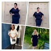 image:imageTalisea Plus Size Wedding Guest Dress  Semi Formal Cape Dress for Women  Elegant chiffon cape dress semi formal cocktail party bodycon style for curvy womenWhite