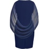 image:imageTalisea Plus Size Wedding Guest Dress  Semi Formal Cape Dress for Women  Elegant chiffon cape dress semi formal cocktail party bodycon style for curvy womenNavy Blue