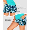 image:imageTankini with Shorts  Tummy Control Two Piece Swimsuit with Pockets  Tummy control smooths your silhouette Side pockets keep essentials handy Highwaist boy shorts provide full coverageAqua Floral