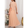 image:imagePlus Size Formal Dress  Sequin Lace Mother of The Bride Maxi Dress Women  Elegant formal maxi evening gown sequin lace bodice ideal for mother of the bride amp wedding guestsChampagne