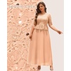image:imagePlus Size Formal Dress  Sequin Lace Mother of The Bride Maxi Dress Women  Elegant formal maxi evening gown sequin lace bodice ideal for mother of the bride amp wedding guestsChampagne
