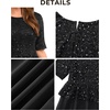 image:imagePlus Size Formal Dress  Sequin Lace Mother of The Bride Maxi Dress Women  Elegant formal maxi evening gown sequin lace bodice ideal for mother of the bride amp wedding guestsBlack