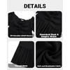 image:imagePlus Size Summer Dresses Off the Shoulder Boho Maxi A Line Long Dress Women  Plus Size Summer Maxi Dresses Women Casual Boho Off the Shoulder Long Dress Spring Flowy Beach Vacation SundressBlack