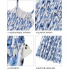 image:imageTalisea Plus Size Summer Dress  Boho Spaghetti Strap Maxi Dress Women  Casual boho long maxi sundress with pockets adjustable spaghetti straps amp flowy fit for summer beach vacationBlue Floral