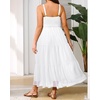 image:imageTalisea Plus Size Summer Dress  Boho Spaghetti Strap Maxi Dress Women  Casual boho long maxi sundress with pockets adjustable spaghetti straps amp flowy fit for summer beach vacationWhite