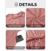 image:imageTalisea Plus Size Summer Dress  Work Shirt Dress with Pockets Women  Casual summer dress work shirt dress short sleeve button down style collared design with belt and pocketsPink