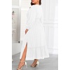 image:imageTalisea Plus Size Summer Dresses  Casual Boho Cotton Long Maxi Dress Women  Flow Plus Size Summer Maxi Dress Casual Long Dresses Curvy Women Boho Short Sleeve Dress Slit Fall Long Sleeve ALine DressWhite
