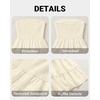 image:imageTalisea Wedding Guest Dress Jacquard Strapless Smocked Tiered Maxi Dress  Exquisite Floral Textured Jacquard Sleeveless Ruffle Chiffon Long Dress for Wedding Bridal Shower Graduation Party BeachBeige