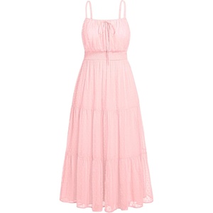 image:imageTalisea Plus Size Summer Dress  Boho Spaghetti Strap Maxi Dress Women  Casual boho long maxi sundress with pockets adjustable spaghetti straps amp flowy fit for summer beach vacationPink