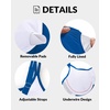 image:imageWomen Underwire Tankini Top Only  Supportive Flowy Swimsuit Top  Underwire for reliable support Removable pads for customizable coverage Lightly flowy for easy coverageBlue