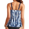 image:imageWomen Underwire Tankini Top Only  Supportive Flowy Swimsuit Top  Underwire for reliable support Removable pads for customizable coverage Lightly flowy for easy coverageBlue Tie Dye