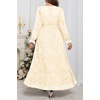image:imagePlus Size Dresses Wedding Guest Fall Floral Long Sleeve Maxi Dress WomenBeige