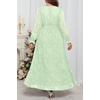 image:imagePlus Size Dresses Wedding Guest Fall Floral Long Sleeve Maxi Dress WomenSage Green