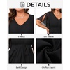image:imagePlus Size Dresses Wedding Guest Formal Chiffon Short Sleeve High Low DressBlack