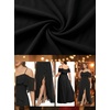 image:imagePlus Size Formal Dresses Off Shoulder Chiffon High Slit Ruffle WeddingBlack