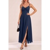 image:imageSummer Wedding Guest Dress Spaghetti Strap Formal A Line Maxi Dresses WomenNavy Blue
