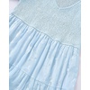 image:imageTalisea Plus Size V Neck Smocked Puff Sleeve Tiered Midi DressLight Blue
