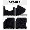 image:imageTalisea Plus Size Wedding Guest Dress Square Neck Flutter Sleeve Maxi DressBlack