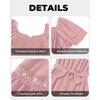 image:imageTalisea Plus Size Wedding Guest Dress Square Neck Flutter Sleeve Maxi DressPink