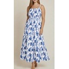 image:imageTalisea Plus Size Summer Dress  Boho Spaghetti Strap Maxi Dress WomenBlue Floral
