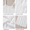 image:imageTalisea Plus Size Summer Dress  Boho Spaghetti Strap Maxi Dress WomenWhite