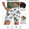 image:imageBlouson Tankini with Shorts  7 BoyLeg Two Piece Swimsuit with PocketsGreen Palm Tree