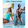 image:imageTalisea 3 Piece Tankini with Shorts  Tummy Control Swimsuit Bathing SuitsAqua Colorful Floral
