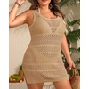 image:imageTalisea Plus Size Swimsuit Cover Up  Bathing Suit Coverups WomenKhaki
