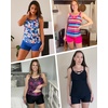 image:imageTalisea Tankini Swimsuits with Shorts  Women Two Piece Bathing Suit with Pockets Swimwear 2025Black 1
